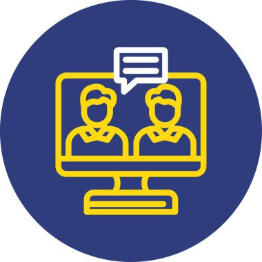 Bilgisayar. Web simgesi basit illüstrasyon