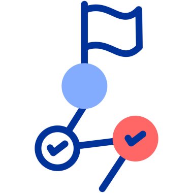 işaret simgesini işaretle, vektör illüstrasyonu