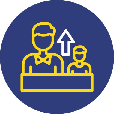 Bir kadın ve erkeğin vektör çizimi