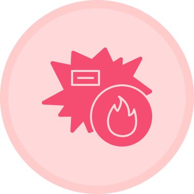 Bomba. Web simgesi basit illüstrasyon