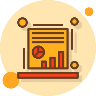 grafik çizelgesi simgesi düz biçimli