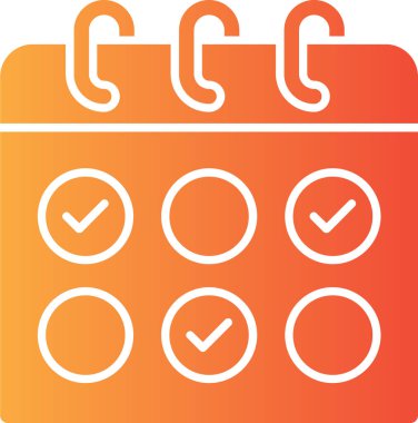 kontrol listesi simgesi ana hat biçiminde