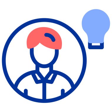 Web ve mobil uygulaması tasarım, fikir logo kavramı için beyaz arka plan üzerinde izole fikir simge vektör