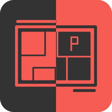 Modern simgenin vektör illüstrasyonu