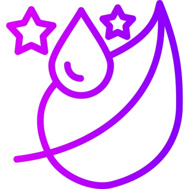 Ay gecesi simgesi ana hatlarıyla