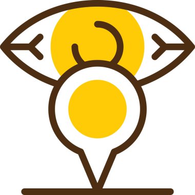 vizyon ikonu vektör illüstrasyonu