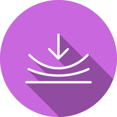 Güzel kış kar kabartma vektör simgesi