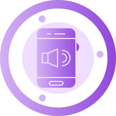 Akıllı telefon simgesinin vektör illüstrasyonu