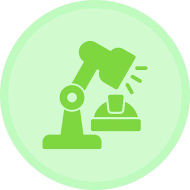 Mikroskop simgesi vektör çizimi