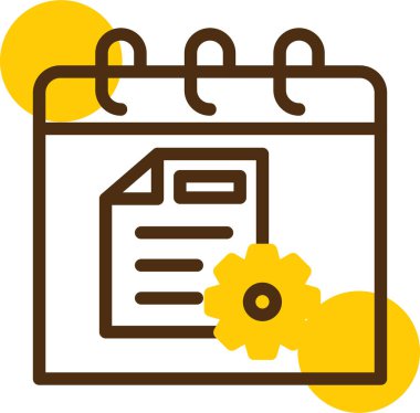 tarih ve saat simgesi, basit biçim