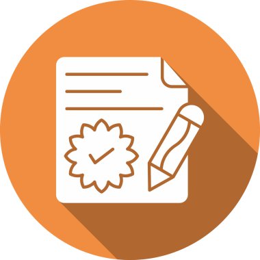 Bir belge simgesinin vektör illüstrasyonu