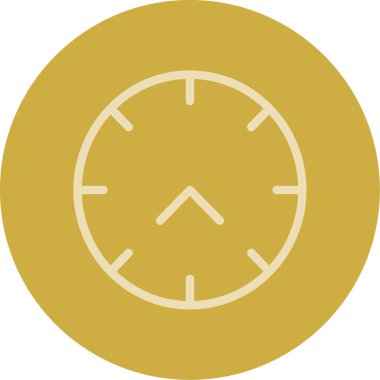 Saat simgesi. Saat vektör simgesi web için basit çizimi