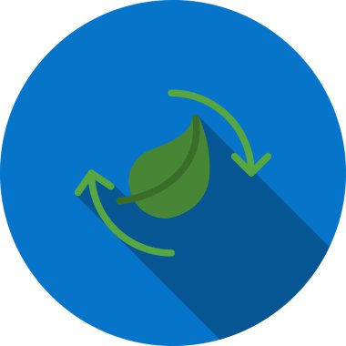 Tek bir yalıtılmış yaprağın vektör çizimi