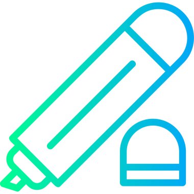 Kalem. Web simgesi basit illüstrasyon