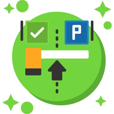 Park işareti vektör simgesi