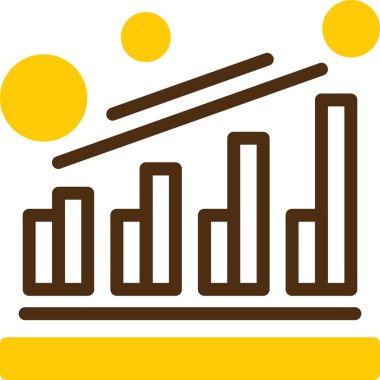 Bar çizelgesi. Web simgesi basit illüstrasyon