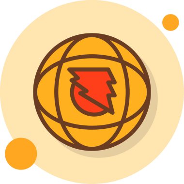 enerji ikonu vektör illüstrasyonu