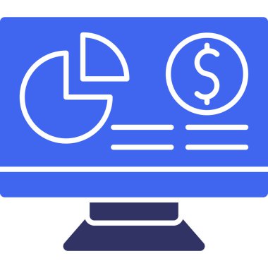 iş grafiği ikon vektör illüstrasyonu