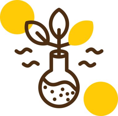 Ampul bitkisi web simgesi, vektör illüstrasyonu