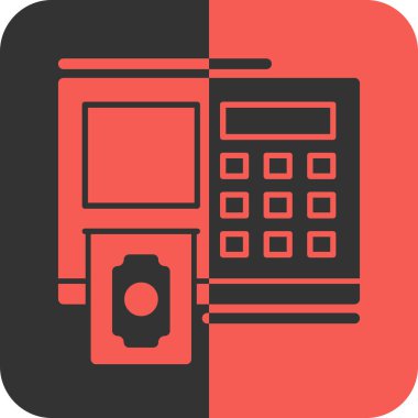 atm simge vektör illüstrasyonu