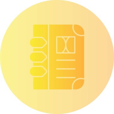 Bir bilet simgesinin vektör illüstrasyonu