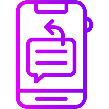 Telefon simgesi vektör illüstrasyonu