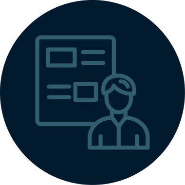 Ağ simgesi. İnsanların vektör illüstrasyonu