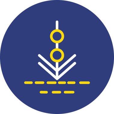 Yol işareti simgesinin vektör illüstrasyonu