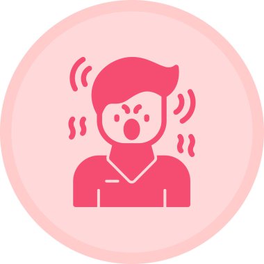 Maskeli bir adamın vektör çizimi.