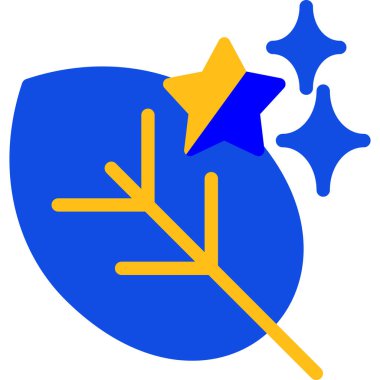 Yaprak. Web simgesi basit illüstrasyon