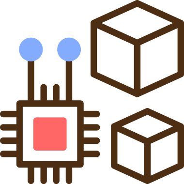 Kutu. Web simgesi basit tasarım