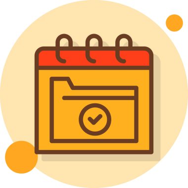 Takvim. Web simgesi basit illüstrasyon