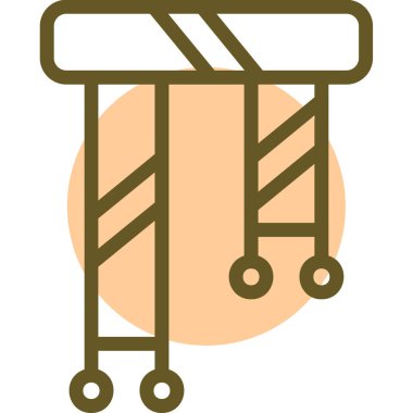 Tramvay Simgesi vektör çizimi