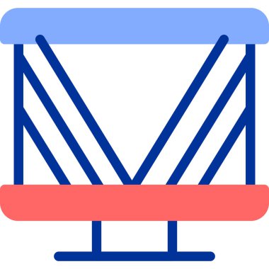 Köprü. Web simgesi basit illüstrasyon