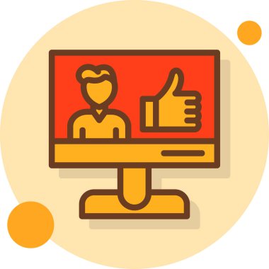 Bilgisayar. Web simgesi basit illüstrasyon