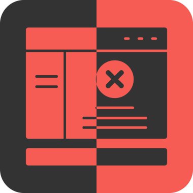 Soyut arka grupta hata simgesi izole edildi