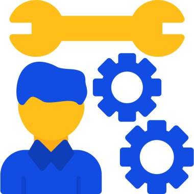 Teçhizat Web simgesi basit illüstrasyon