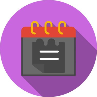 Takvim. Web simgesi basit illüstrasyon