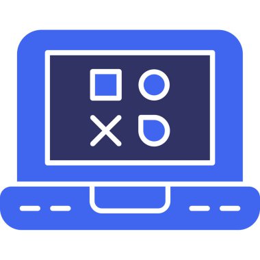 Bilgisayar. Web simgesi basit illüstrasyon