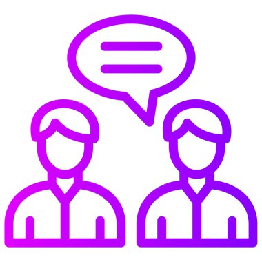 Konuş. Web simgesi basit illüstrasyon