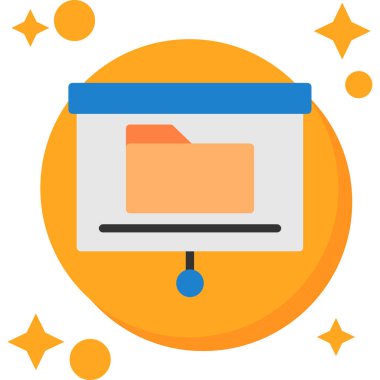 belge simgesi vektör illüstrasyonu