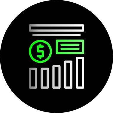 Projeniz için vektör dolar simgesi