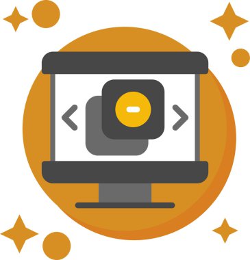 Web tasarım geliştirme simgesi