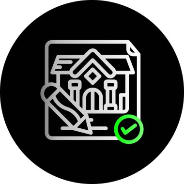 ev simgesi vektör illüstrasyonu