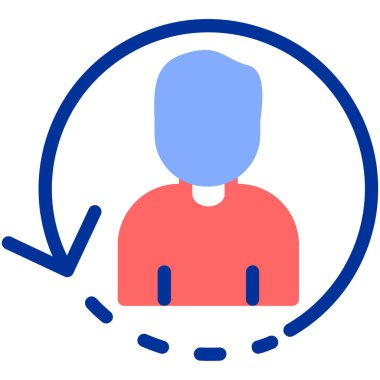 kullanıcı. Web simgesi basit illüstrasyon