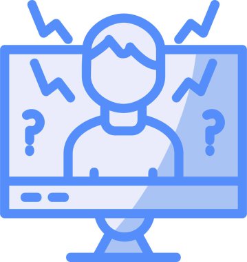 Bilgisayar. Web simgesi basit illüstrasyon