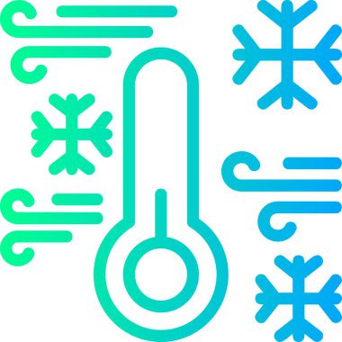 Soğuk kar taneleri sıcak ikon