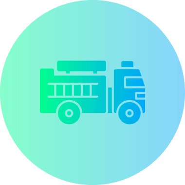 Kamyon simgesinin vektör illüstrasyonu