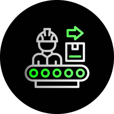 Bir insan simgesinin vektör illüstrasyonu