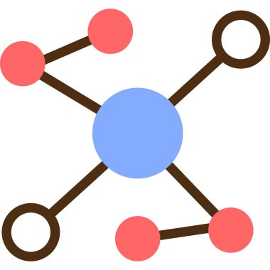 Molekül simgesi vektör illüstrasyonu